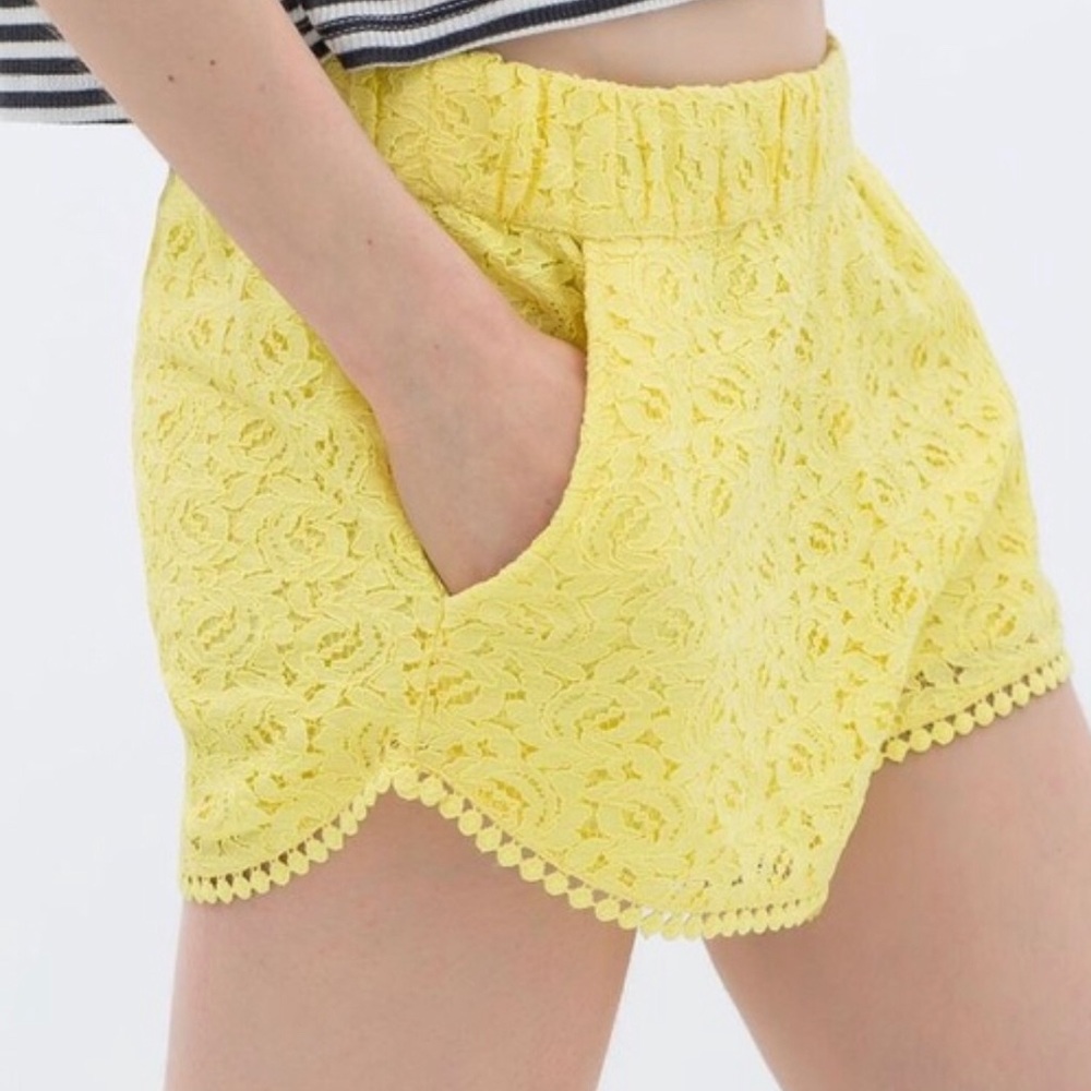 Zara Yellow Shorts